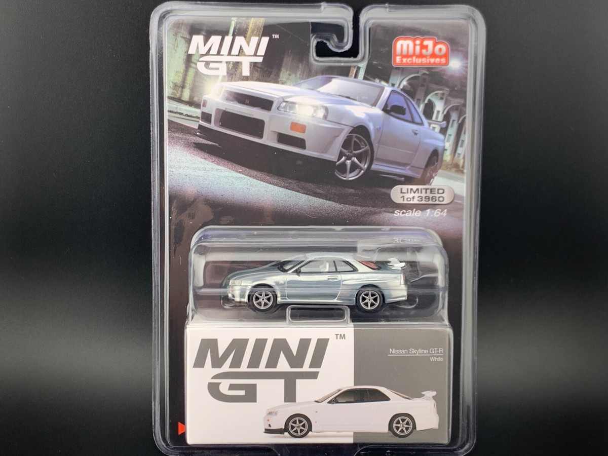 Mini GT Nissan Skyline GT-R R34 V-Spec N1 White MGT00397 1/64