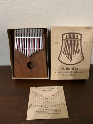 Vintage Hugh Tracey Treble Kalimba 17 Notes Musical Instrument