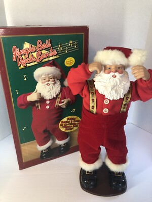 Rock Santa Collectibles Jingle Bell Rock Animated Santa Claus 1998