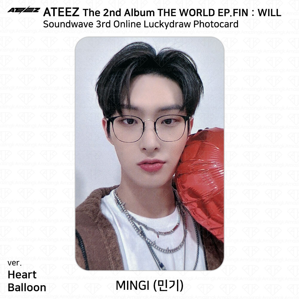 ATEEZ 2nd Album THE WORLD EP.FIN WILL Soundwave 3rd Online Lucky