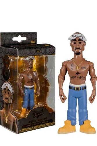 RYCA Hip Hop Legends 2Pac Tupac Action Figure RARE GOLD VERSION