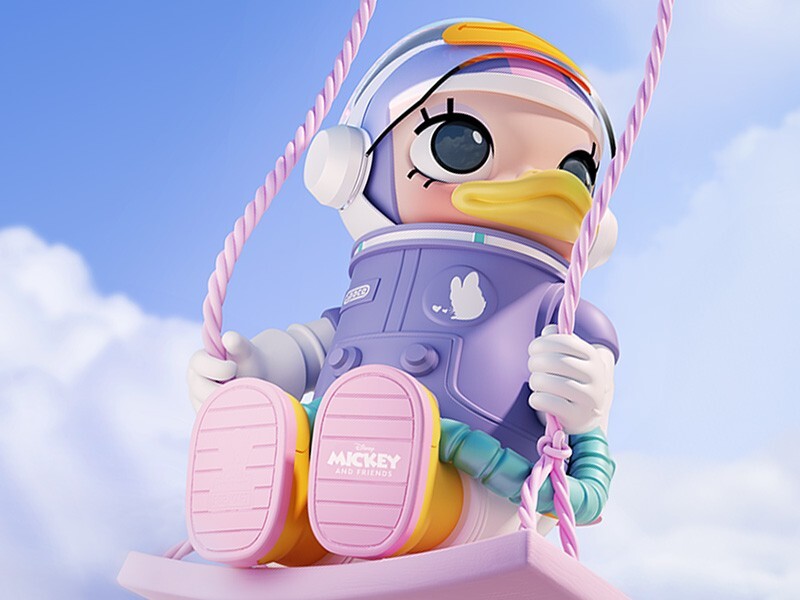 POP MART MEGA Collection 400% SPACE MOLLY Daisy Size 30cm NEW