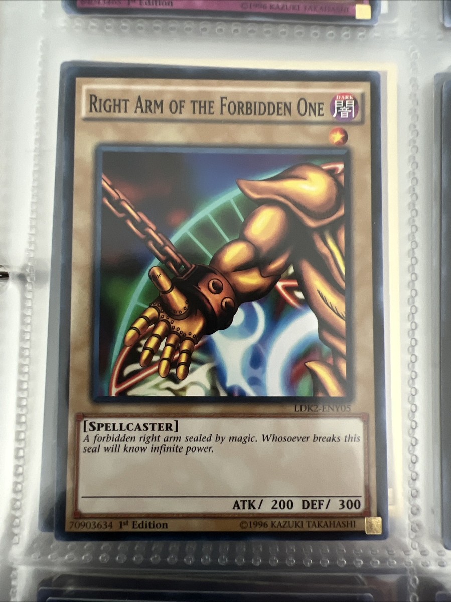 ULTRA RARE Exodia The Forbidden One (5 Card Set) YGLD 1st Edition