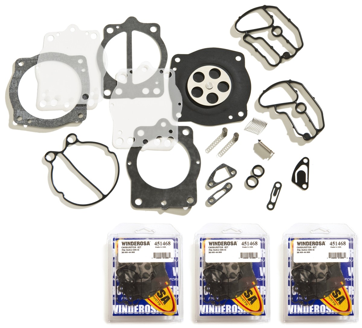 Keihin Triple Carb Carburetor Rebuild Kit Kawasaki ZXI STX 1100