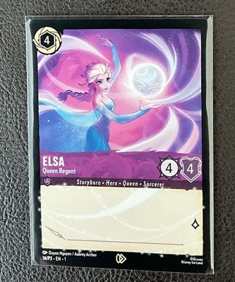 Disney Lorcana Elsa Queen Regent Promo Signature card. 16/P2