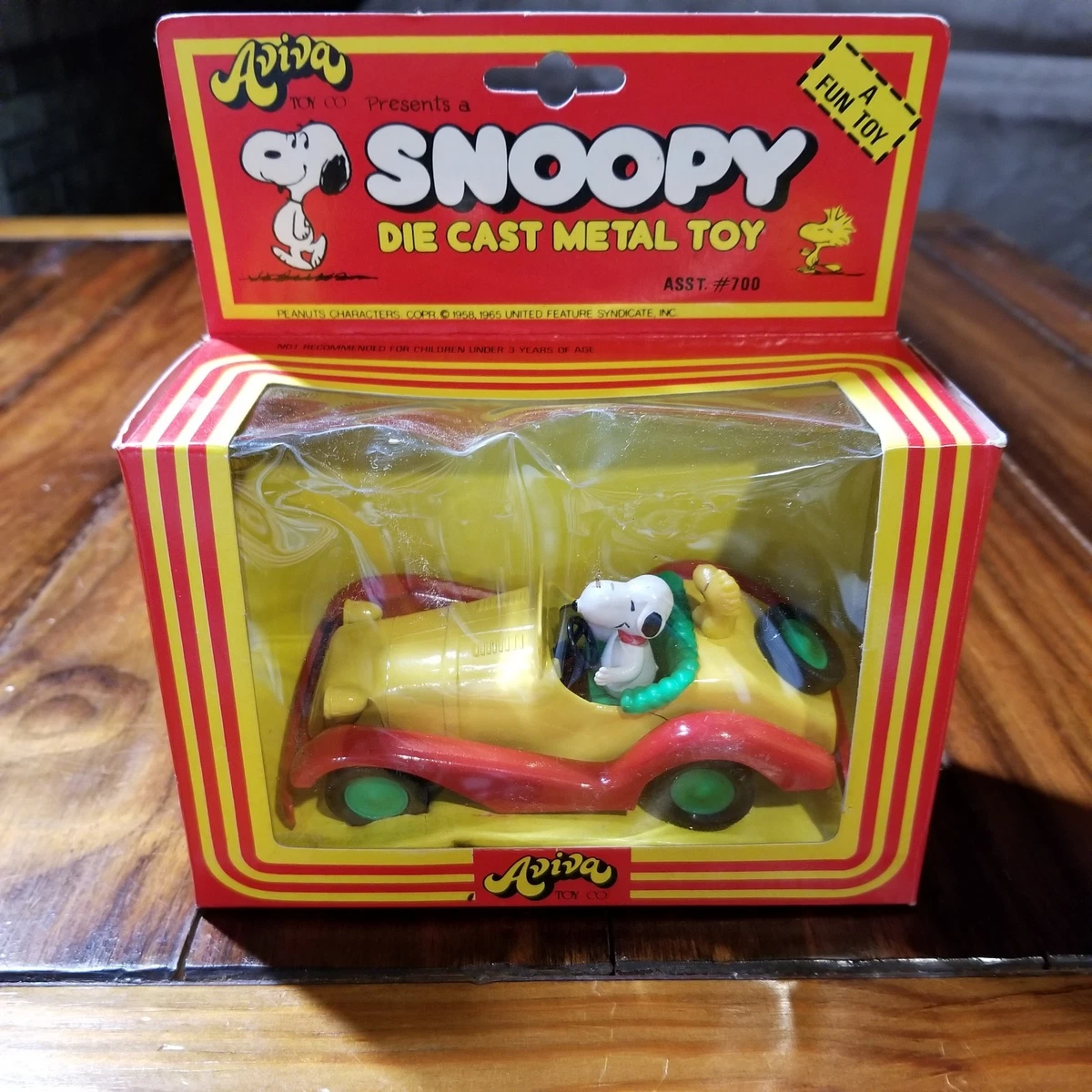 Snoopy Diecast Car In Vintage Manufacture Diecast Cars, Trucks