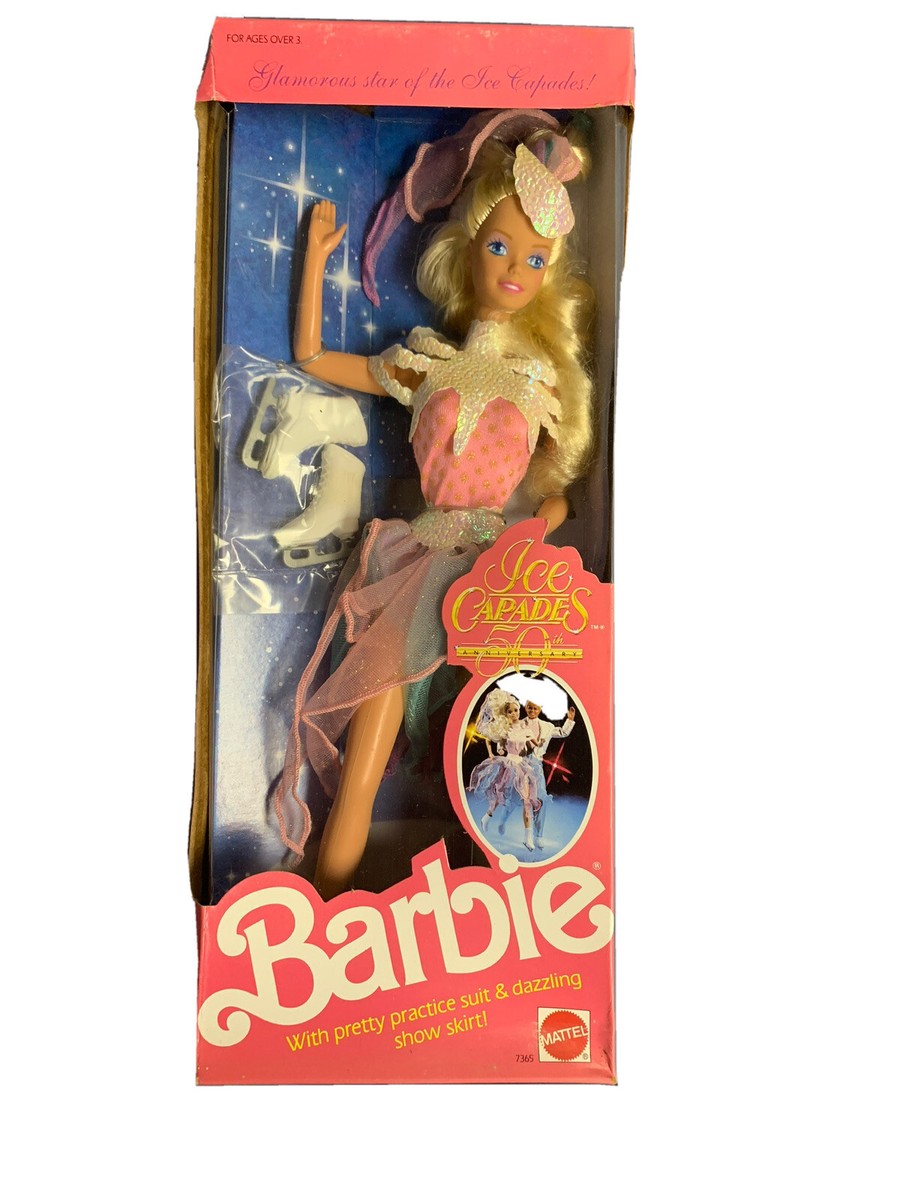 VTG Ice Capades Barbie Doll 1989 Mattel #7365 NIB NRFB 50th