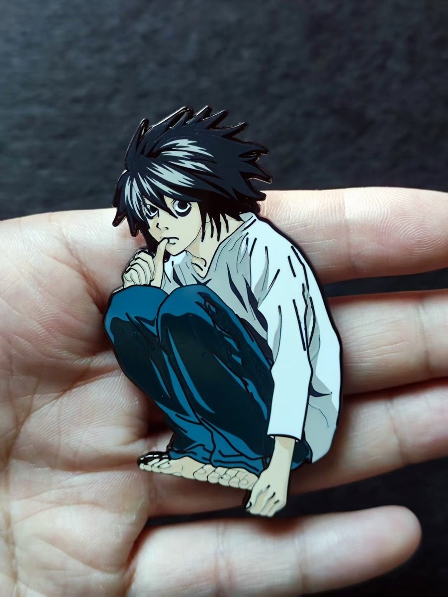 Rare DEATH NOTE L Lawliet Enamel 3.0