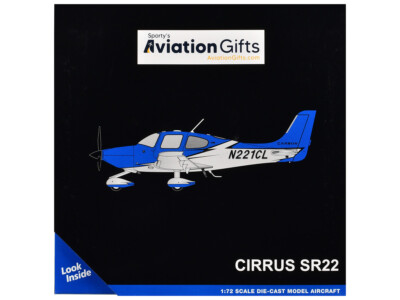 GeminiJets Cirrus SR22 Composite Aircraft (N221CL) Blue 1/72 Model