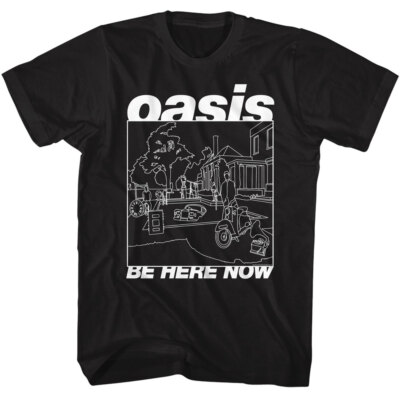 OASIS Band Adult T-SHIRT Music New BE HERE NOW Official Merch