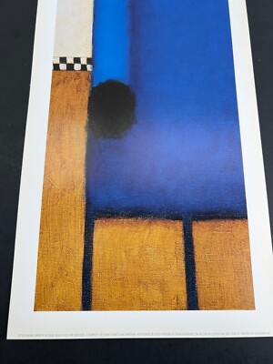 Daniel Patrick Kessler 2003 Square Blue Dog with Apple Print P/I