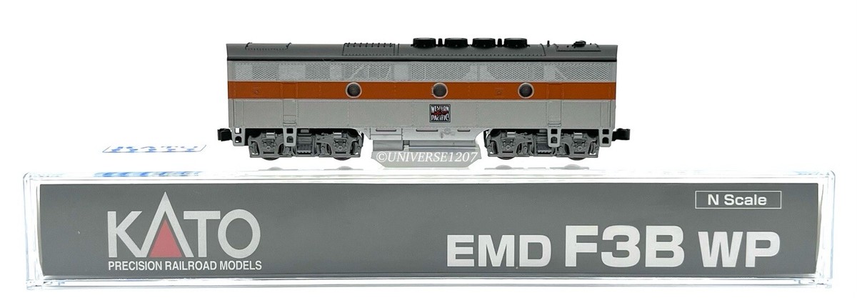 N Scale Kato 176-1208 F3B Phase II Western Pacific NIB California