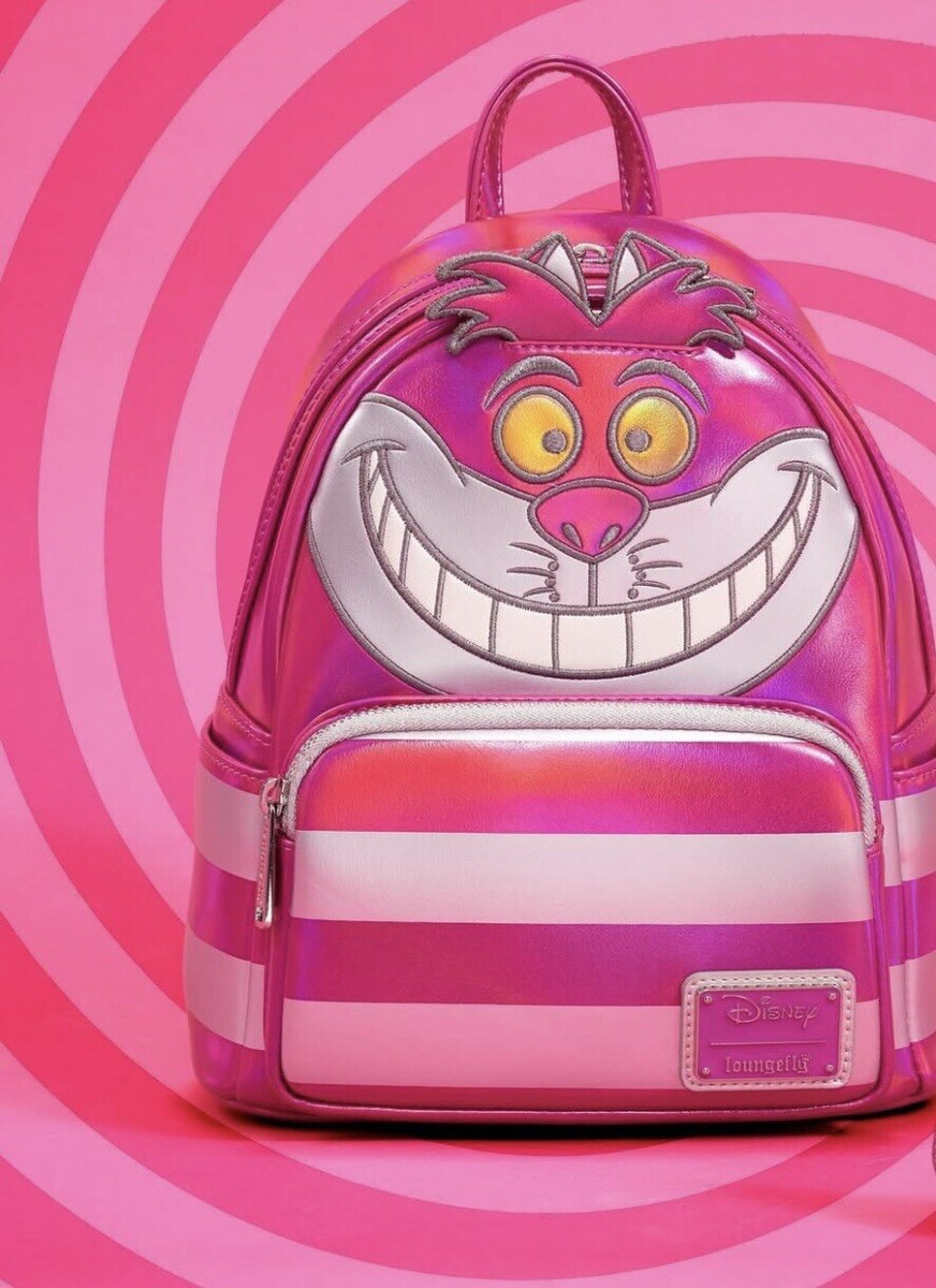 NWT Loungefly Disney 100 Platinum Cheshire Cat LE Mini Backpack
