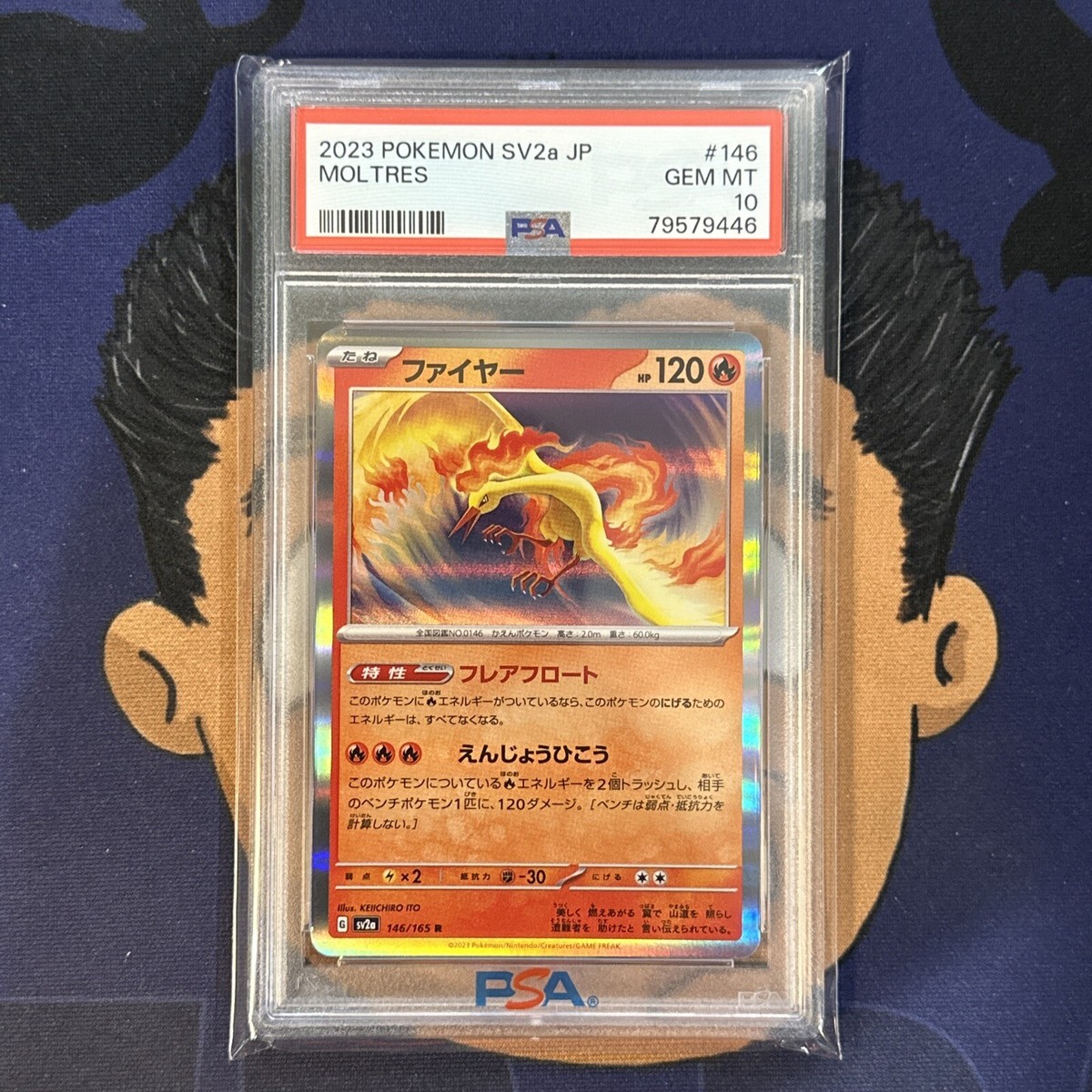 💎PSA 10 GEM MINT 2023 Pokemon Japanese SV2a 151 MOLTRES #146 Holo