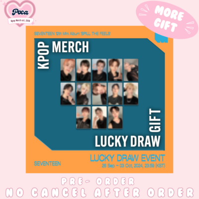 MORE GIFT _ SEVENTEEN 12th album SPILL THE FEELS KPOP MERCH LUCKY