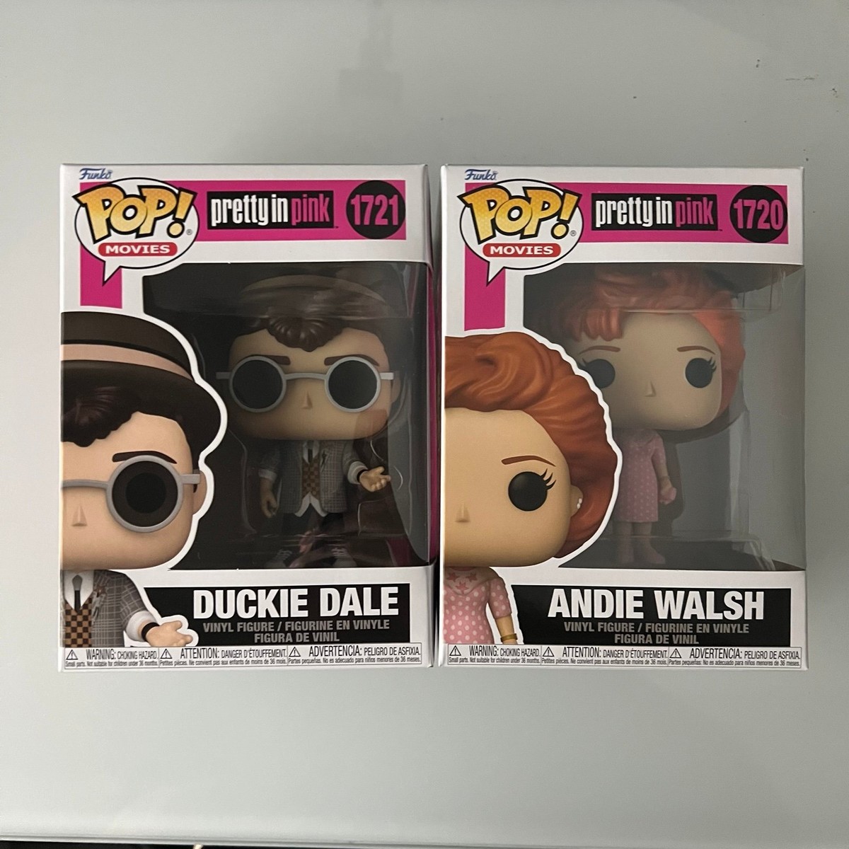 Pretty in Pink Duckie Dale #1721 And Andie Walsh #1720 Funko Pop