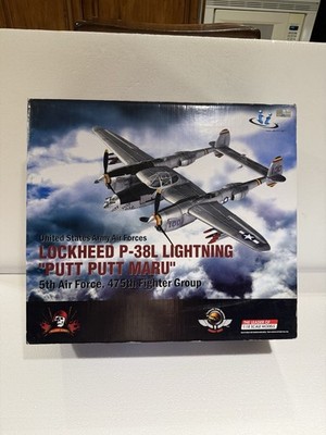 JSIJS International 1:18 Scale Lockheed P-38L Lightning 