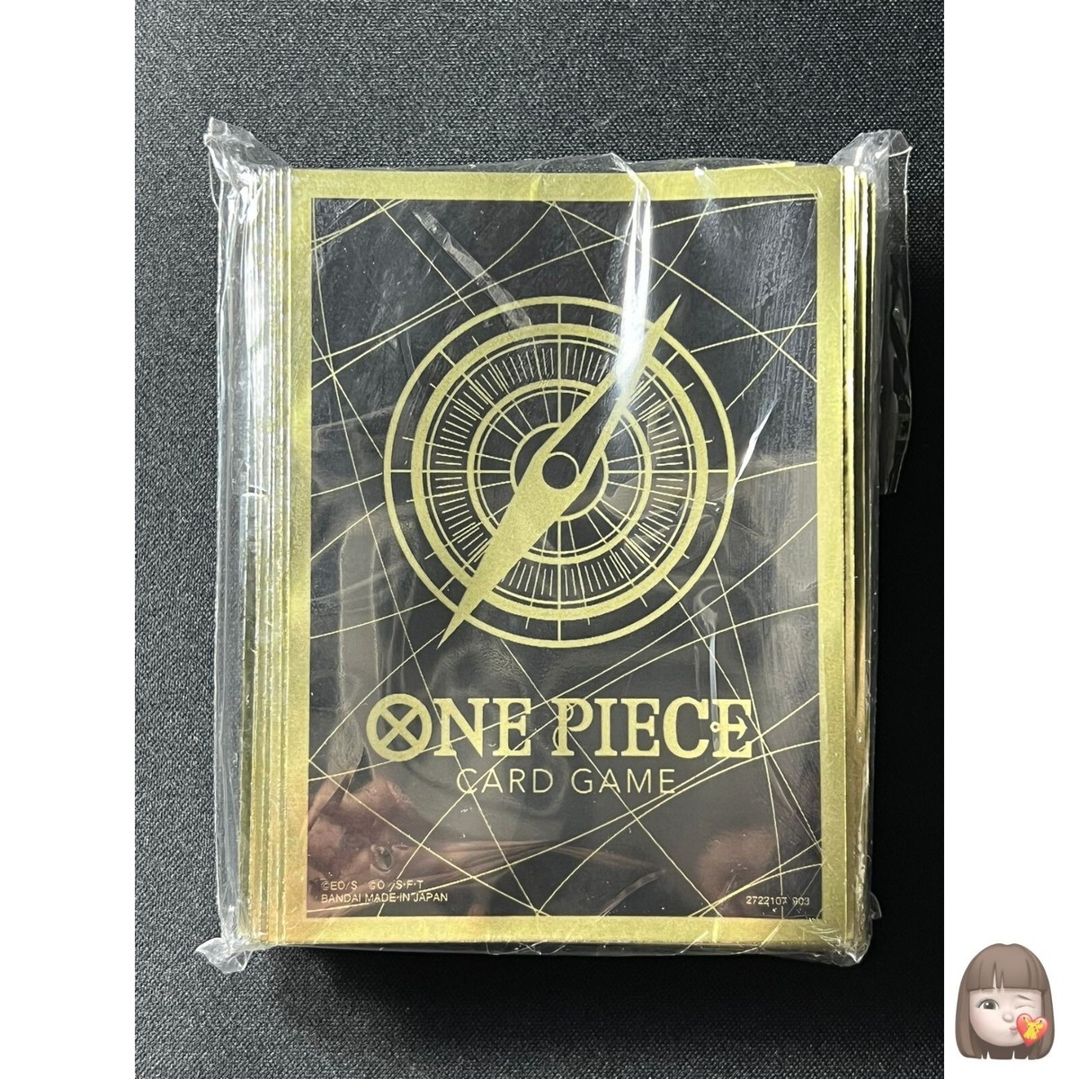 Standard Black Gold (2) 70 Sleeves Japanese One Piece Card Game