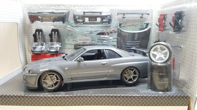 Hotworks 1/24 NISSAN SKYLINE GT-R V-SPEC II NISMO Z-TUNE R34 GREY