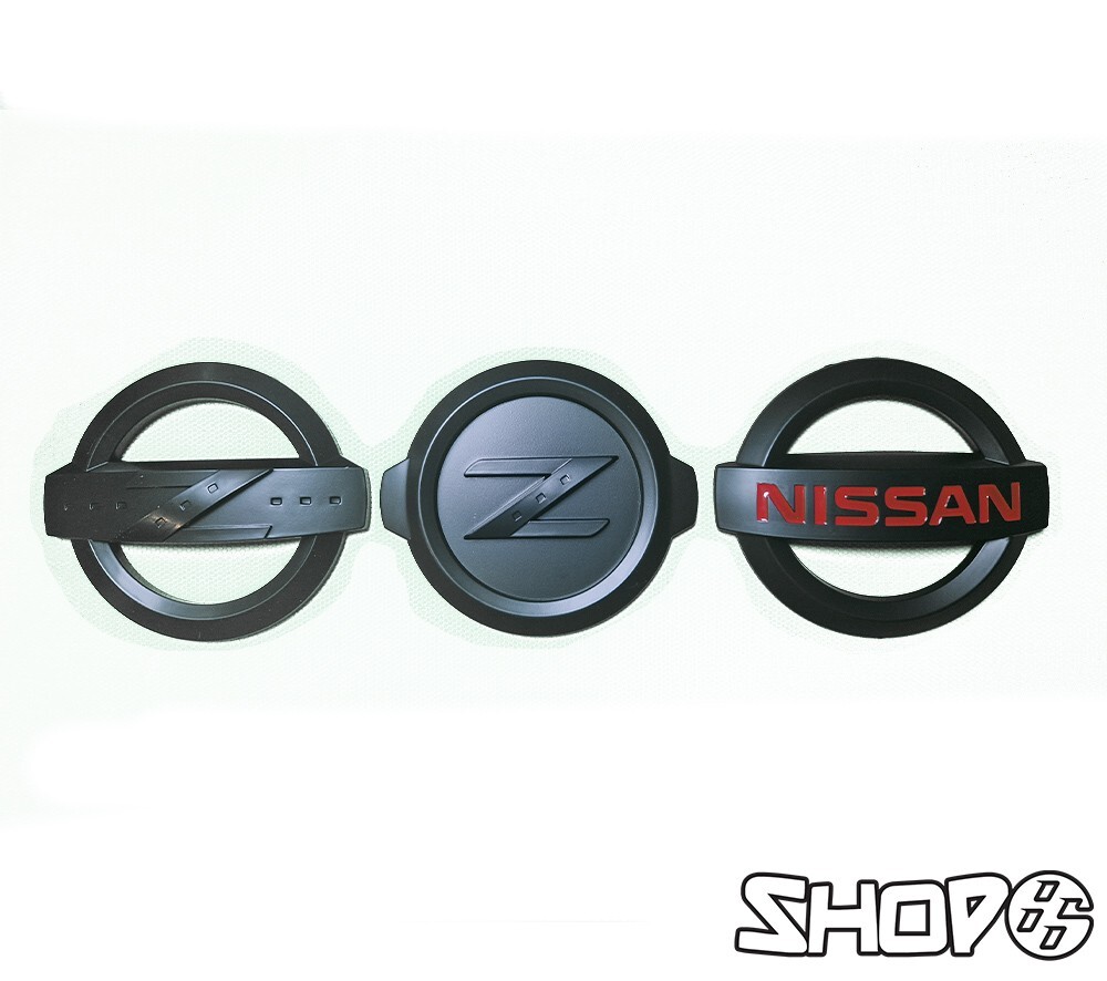 Nissan 350z/370z Matte Black Emblems/Badges/Mascots | eBay