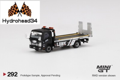Mini GT Isuzu N-Series Vehicle Transporter LBWK Blk 1:64 Scale *NO