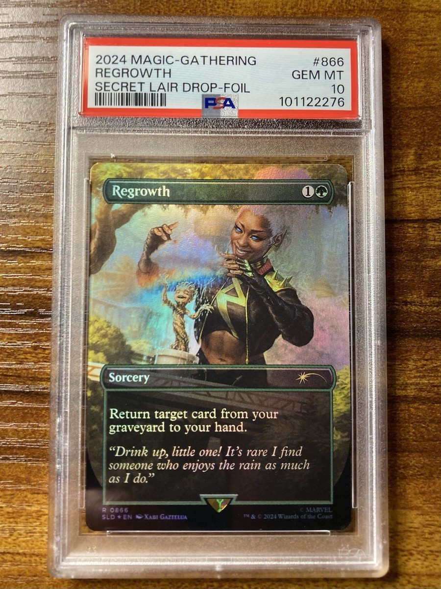 MTG✨REGROWTH FOIL✨SLD X MARVEL Storm PSA 10 RARE Sorcery BONUS