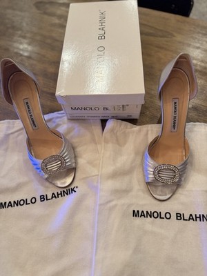 Manolo Blahnik Sedaraby D'Orsay peep-toe pumps SATC 'Carrie