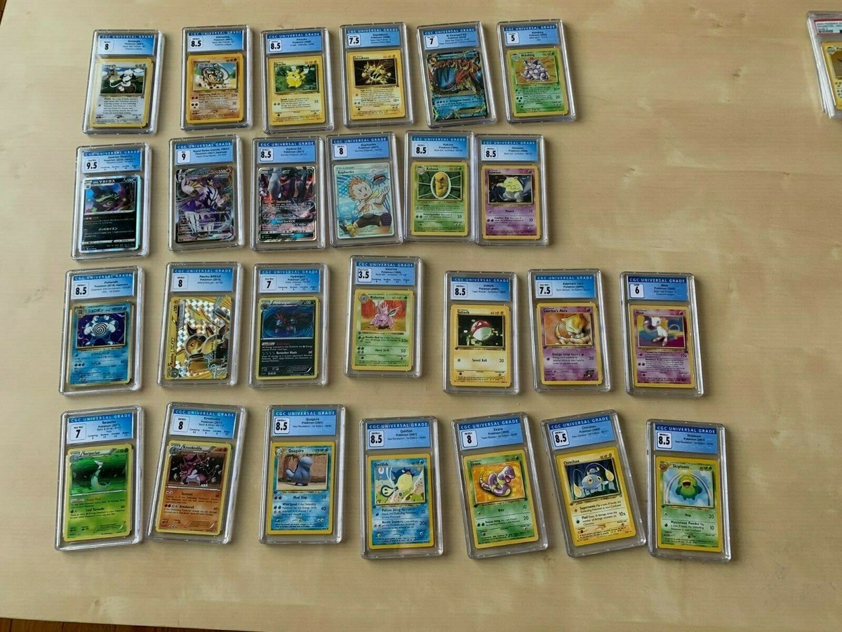 10 PSA CGC BGS Graded Pokemon Card Slab LOT ONLY Bulk Wholesale