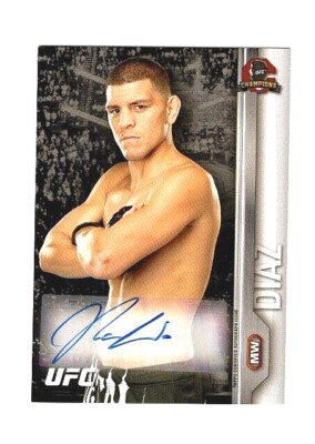 2015 Topps UFC Champions RARE NICK DIAZ Authentic Autograph Signed