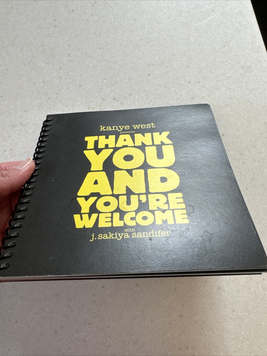 Thank You and You're Welcome Kanye West Glow In the Dark Tour Book