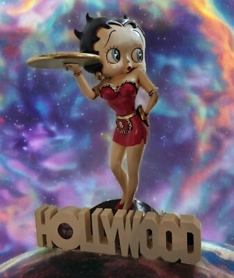 Betty Boop 3 ft tall Waitress & Hollywood Clock Sign RARE AND