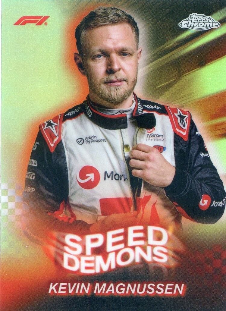 2024 Topps Chrome Formula 1 KEVIN MAGNUSSEN #SD-16 SPEED DEMONS