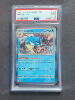 PSA 9 GYARADOS 130/165 - SCARLET & VIOLET 151 EN HOLO RARE ENGLISH