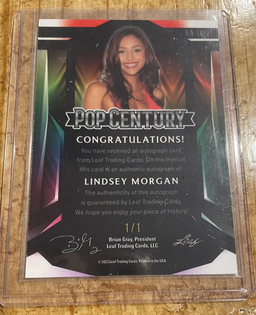 2023 Leaf Pop Century Lindsey Morgan Gold Auto 1/1 BA-LM2 | eBay