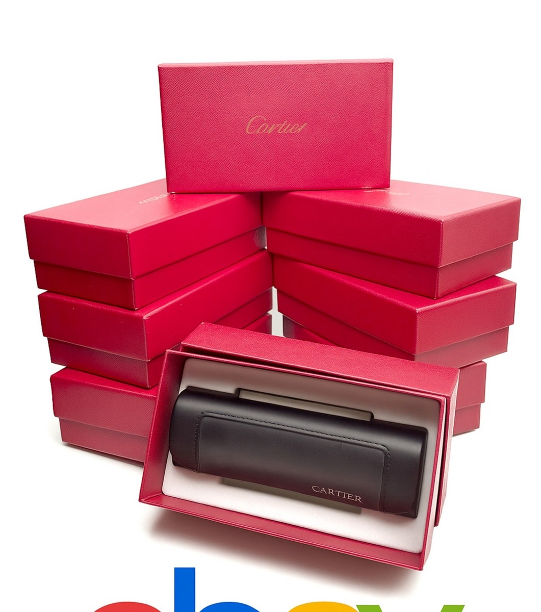 NEW! Auth Cartier Glasss Sunglasses Red Box Cases (Small) | eBay