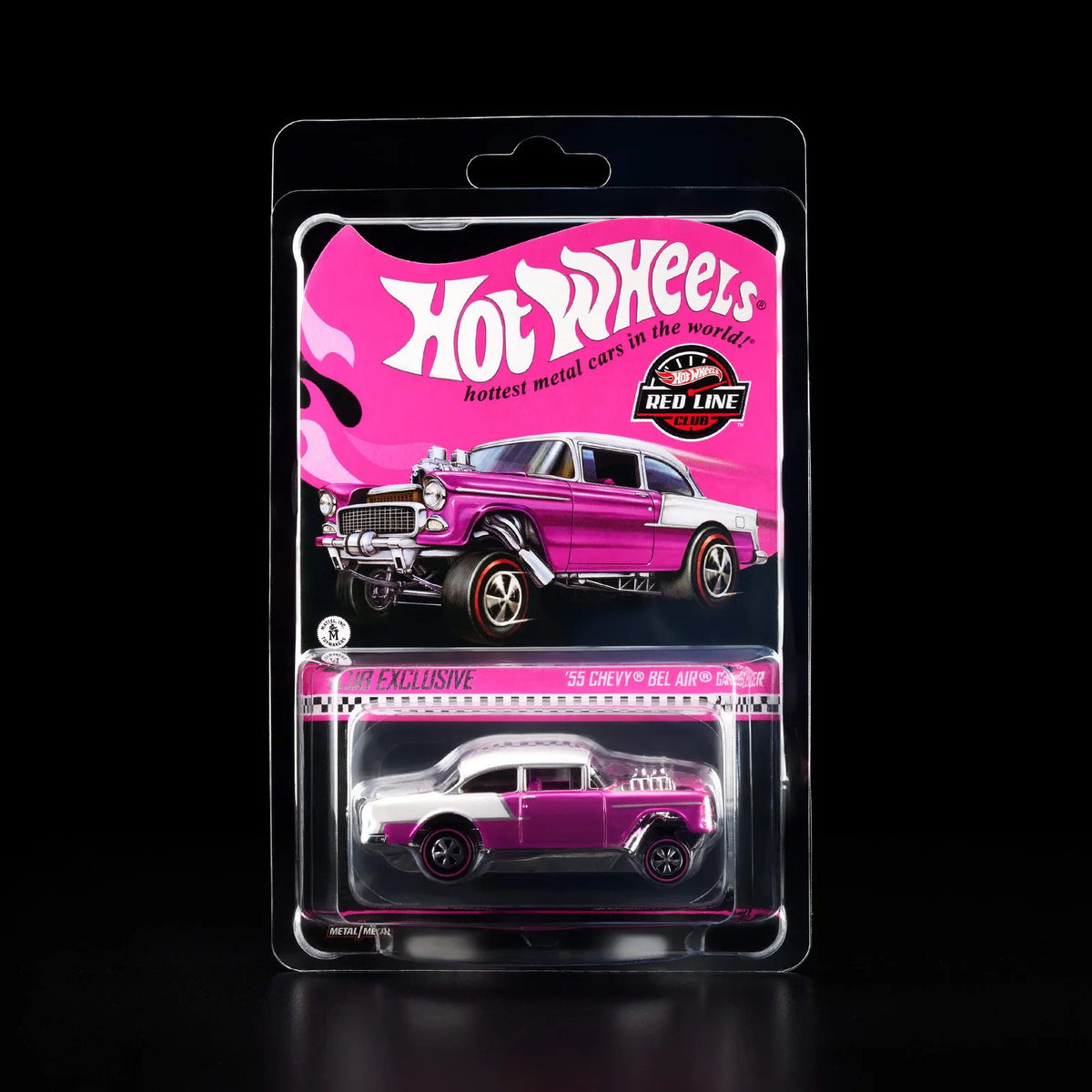 Hot Wheels RLC Exclusive Pink '55 Chevy Bel Air Gasser Mint in