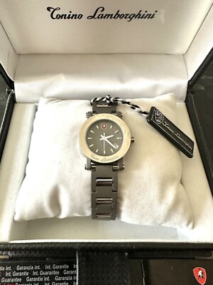 Genuine Tonino Lamborghini 'Disc Titanium Edition' Silver Ladies