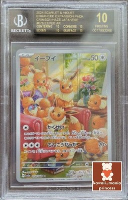 BGS10 Black Label Pokemon Card Game Japanese Eevee Art Rare AR