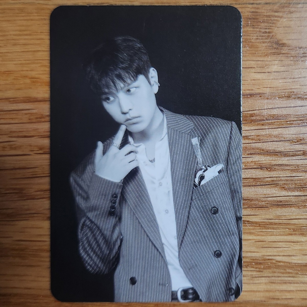 Seungmin Official Monochrome Photocard Stray Kids Hop Accordion