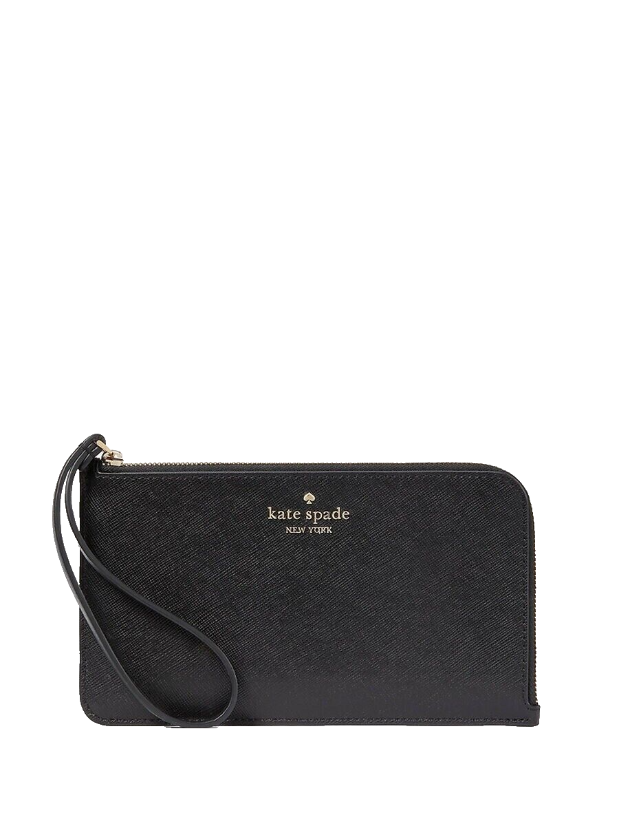 Kate Spade Medium L-Zip Lucy Wristlet Clutch Wallet - Saffiano