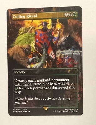 MAGIC THE GATHERING FINAL FANTASY CULLING RITUAL FULL ART PROMO | eBay