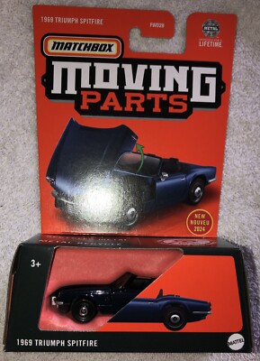 2024 MATCHBOX MOVING PARTS 1969 TRIUMPH SPITFIRE OPENING HOOD NEW