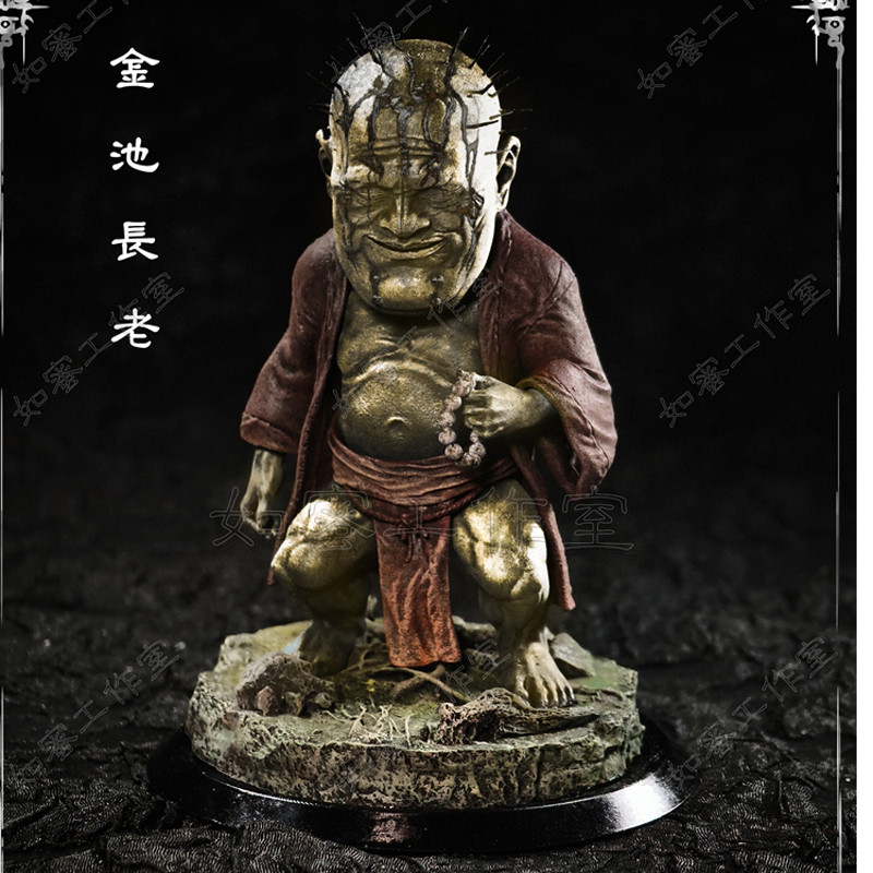Black Myth Wukung Handmade Elder Jinchi Resin Painted GK Model New