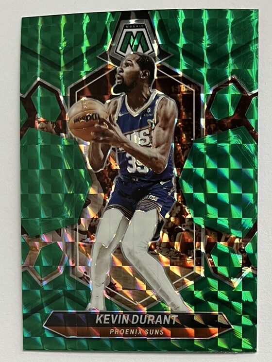 2023-24 Mosaic Basketball #180 Kevin Durant Green Mosaic Prizm SP