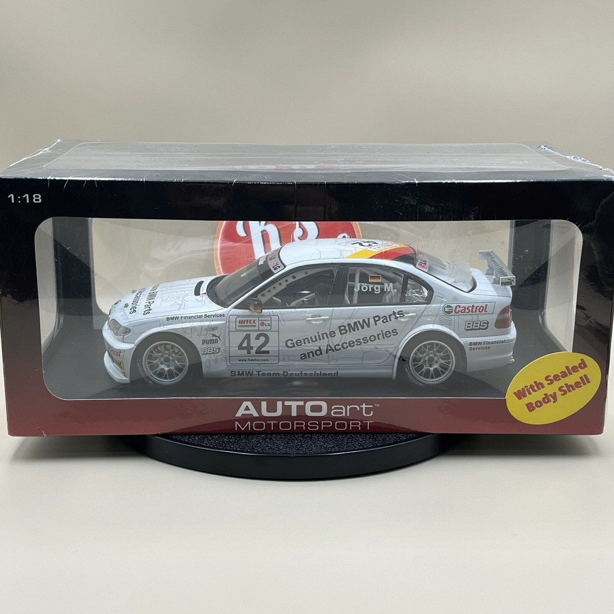 AUTOart 1/18 BMW 320i WTCC 2005 Jörg Müller #42 80542 | eBay
