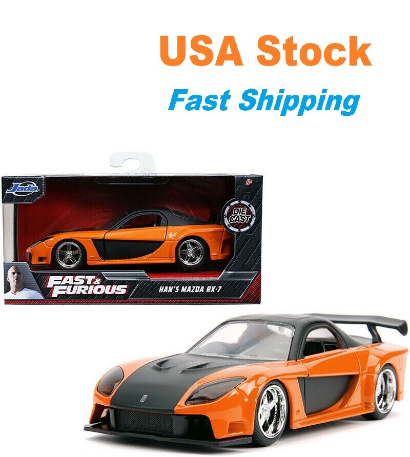 Fast And Furious Han's Mazda RX-7, JADA, Diecast Toy Car, 5