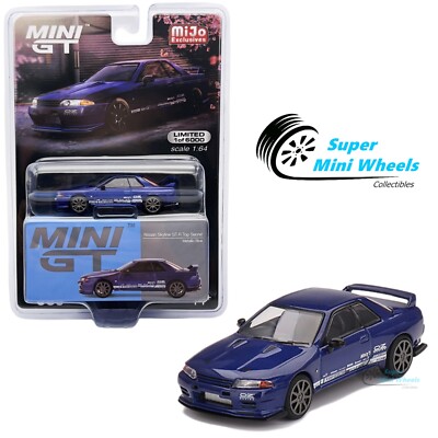 Mini GT 1:64 Nissan Skyline GT-R Top Secret VR32 Metallic Blue