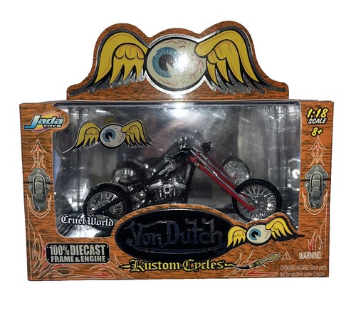 Jada Toys DRAGNUT MOTORCYCLE VON DUTCH 1:18 RED | eBay