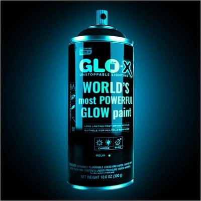 Blue Glow in the Dark Spray Paint (10.6 Oz) Clear Spray Paint That