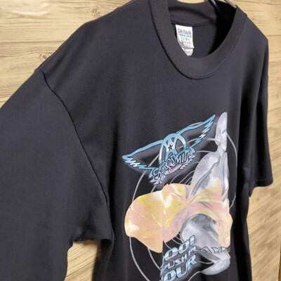 Aerosmith 2001 Just Push Play Tour Shirt Black Size L Hajime